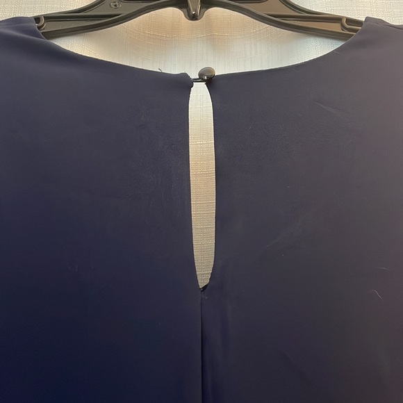 Navy swing dress with bell sleeves - Picture 5 of 5